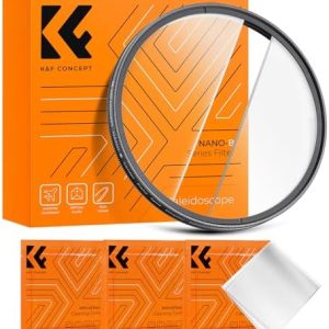 K&F Concept 82mm Center Field Split Diopter Effect Filter Keeps The Focus, Multi-Layer Coated Subjects Center Opening Focus Filter for Camera Lens