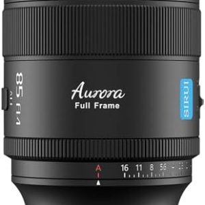 SIRUI Aurora 85mm F1.4 Full Frame Auto Focus Lens, Telephoto Prime Portrait Lens for E Mount Cameras FX3, FX6, A7 Series, A7R Series, A7S Series, A9, ZV-E1, Black